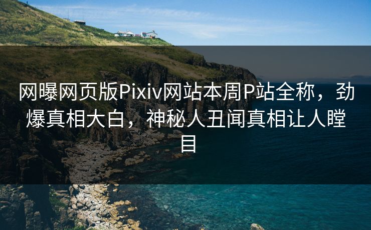 网曝网页版Pixiv网站本周P站全称，劲爆真相大白，神秘人丑闻真相让人瞠目