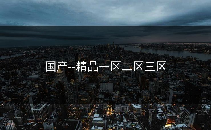 国产--精品一区二区三区